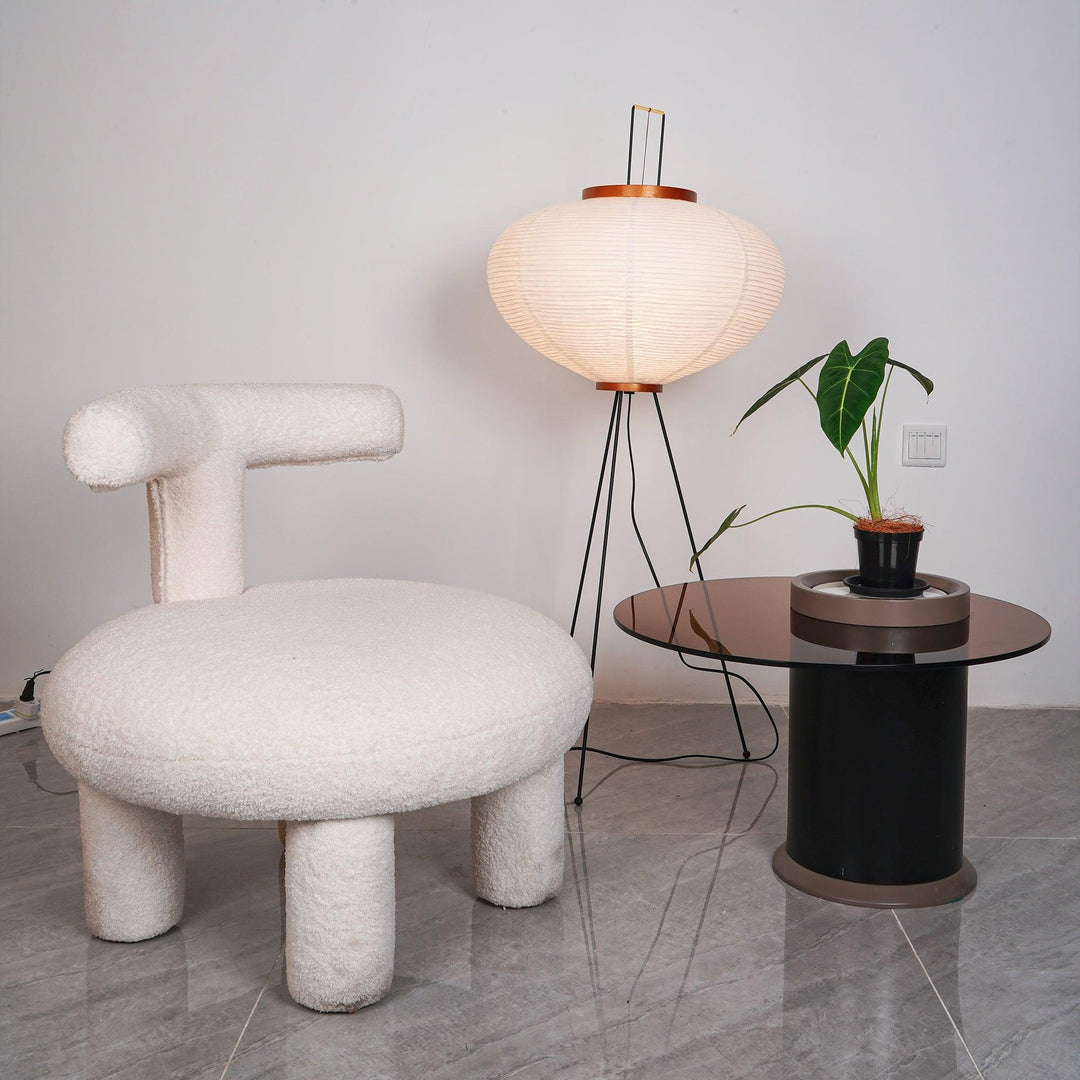 Rice Paper Floor Lamp - Japandi, for Living Room &amp; Reading Nook | Mori