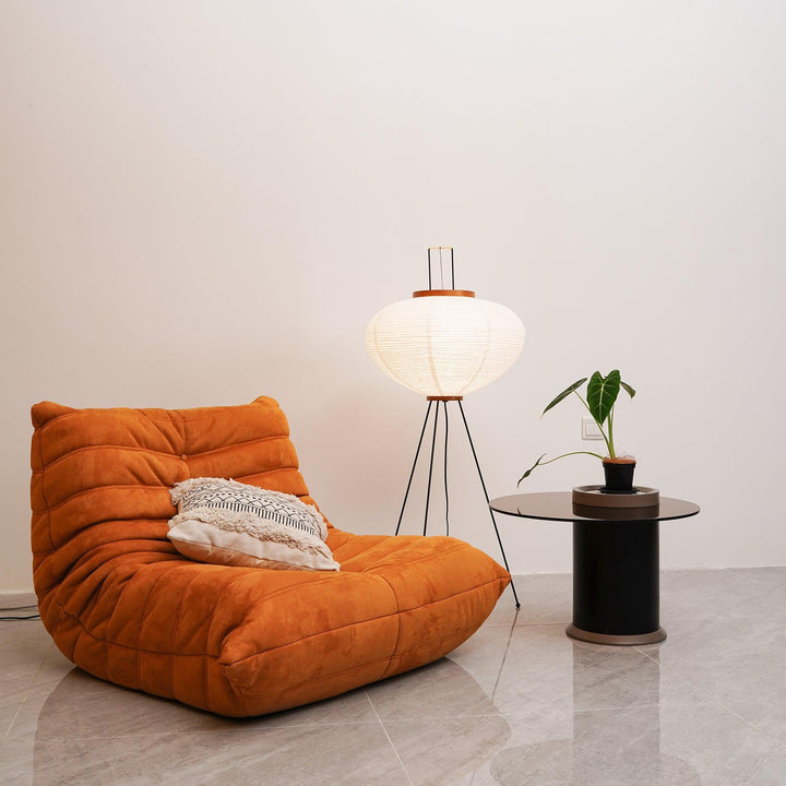 Rice Paper Floor Lamp - Japandi, for Living Room &amp; Reading Nook | Mori