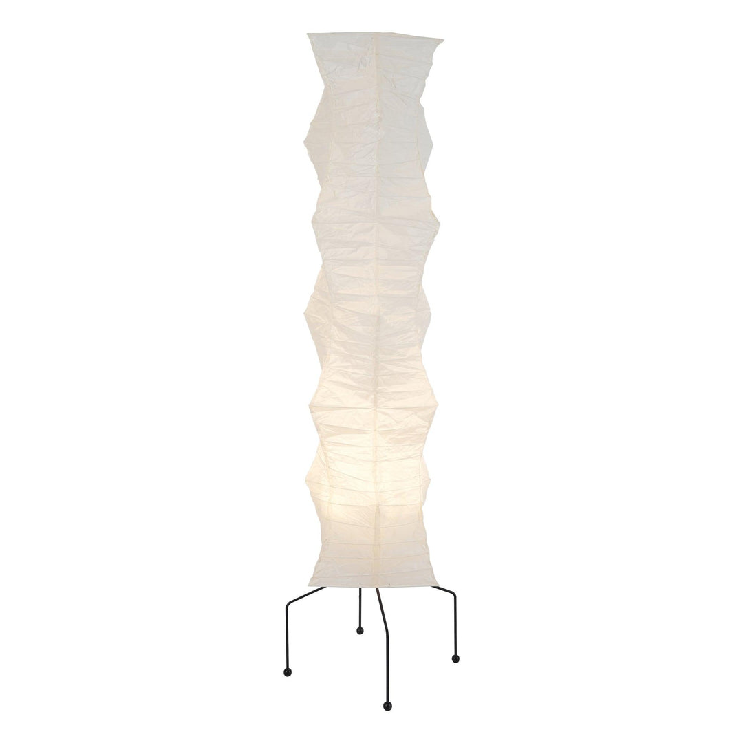 Rice Paper Floor Lamp - Japandi, for Living Room &amp; Reading Nook