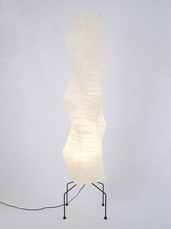Rice Paper Floor Lamp - Japandi, for Living Room &amp; Reading Nook