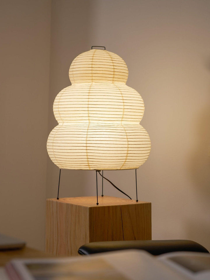 Lantern Table Lamp - Japandi, for Bedside &amp; Living Room
