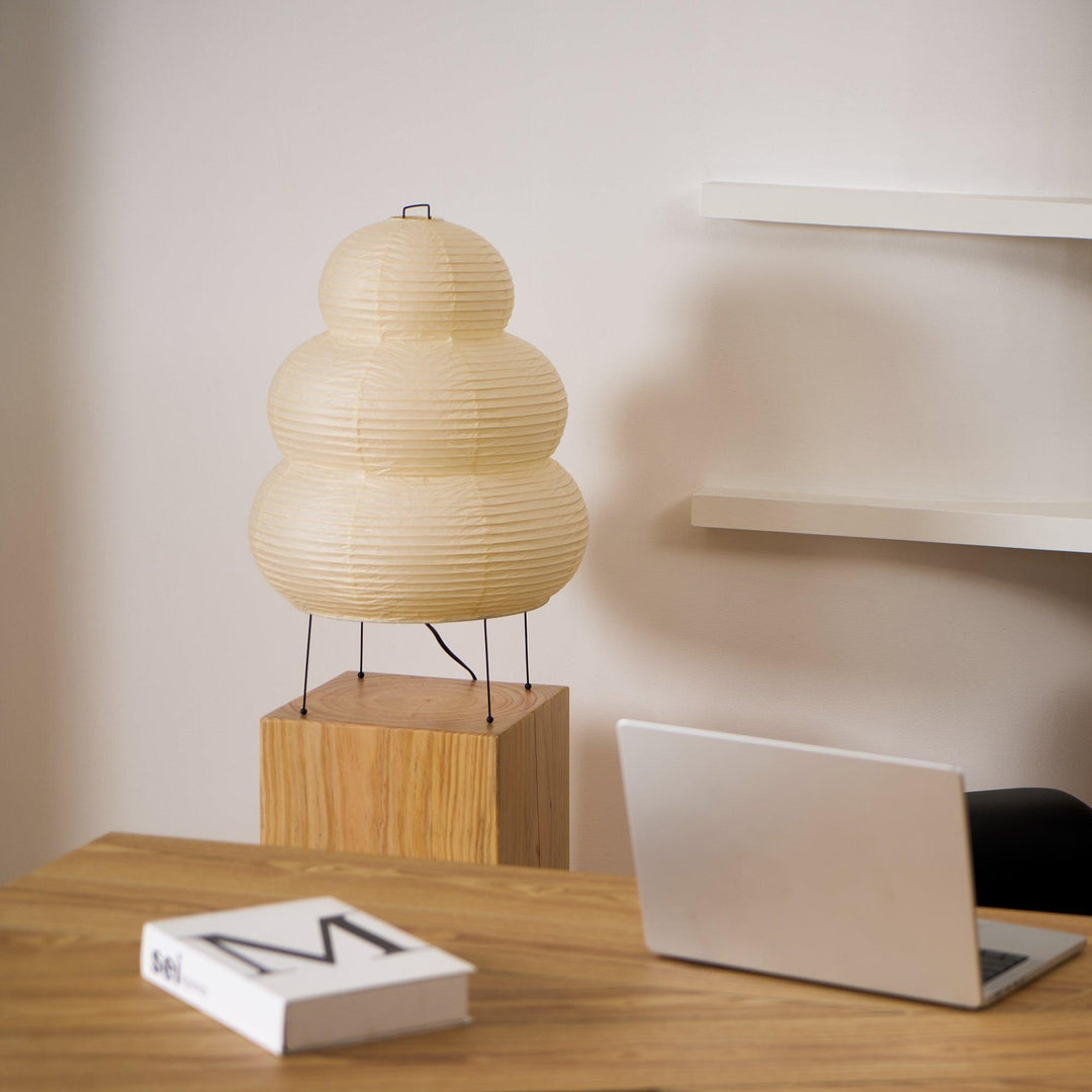 Lantern Table Lamp - Japandi, for Bedside &amp; Living Room | Hina