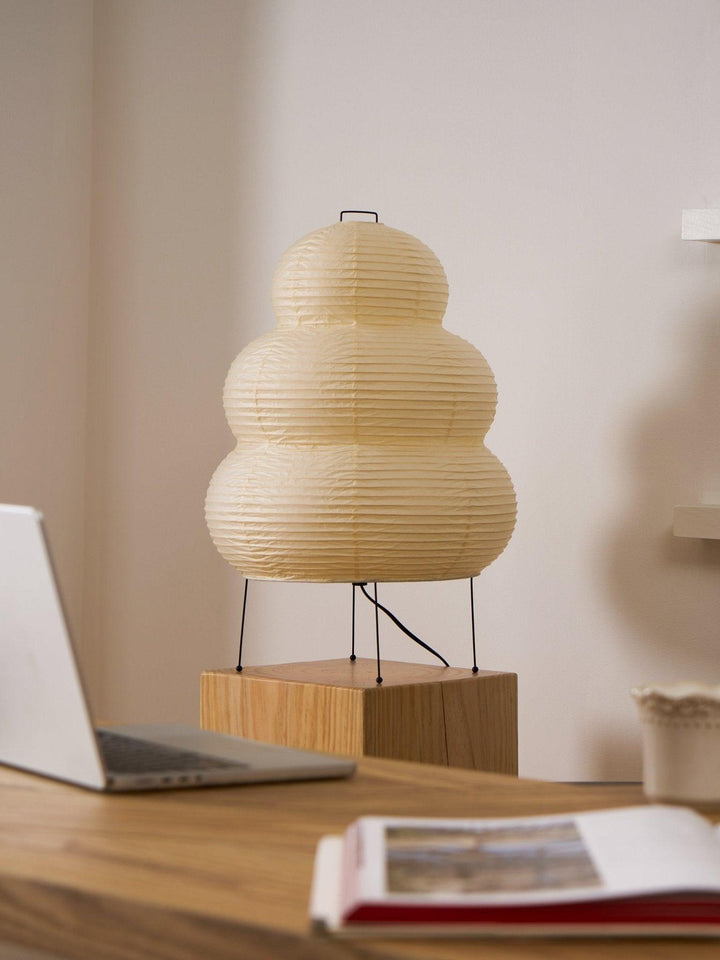 Lantern Table Lamp - Japandi, for Bedside &amp; Living Room