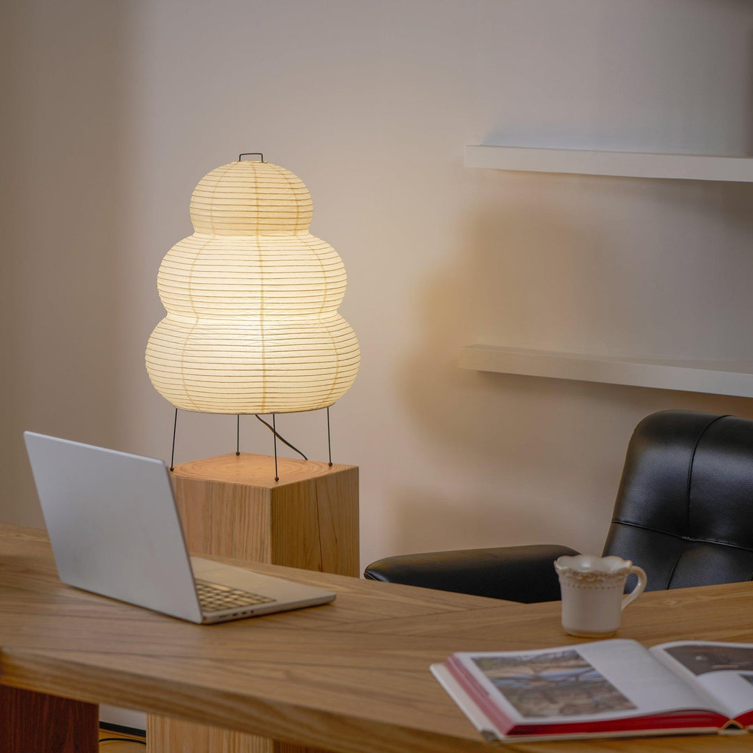 Lantern Table Lamp - Japandi, for Bedside &amp; Living Room