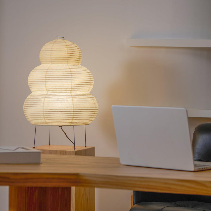 Lantern Table Lamp - Japandi, for Bedside &amp; Living Room