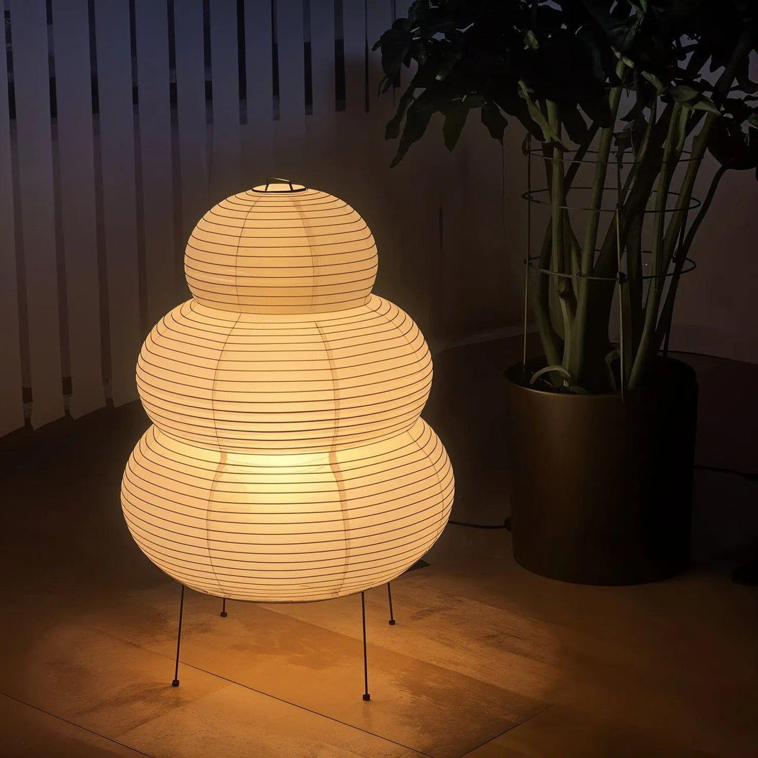Lantern Table Lamp - Japandi, for Bedside &amp; Living Room | Hina