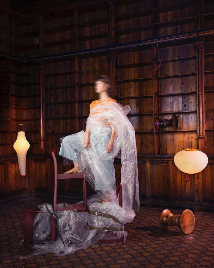 Rice Paper Floor Lamp - Japandi, for Living Room &amp; Reading Nook | Mori