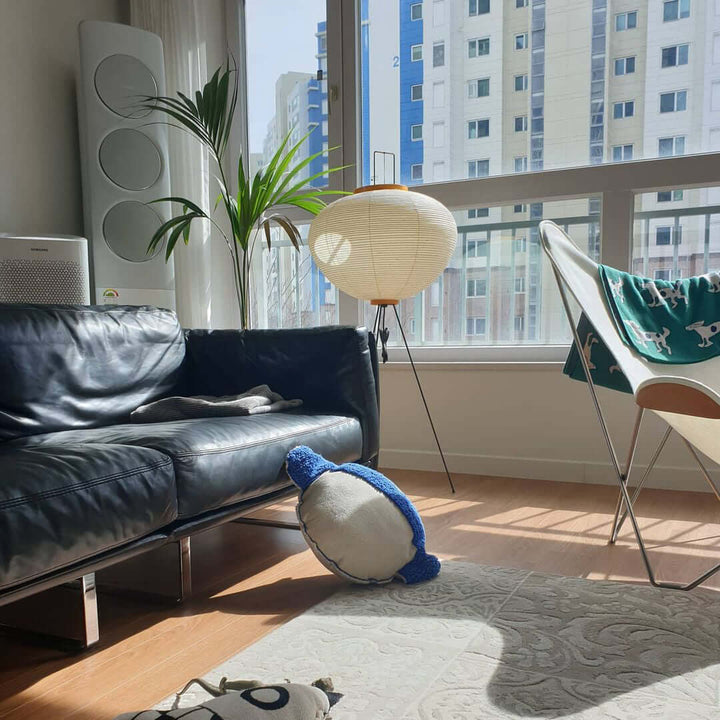 Rice Paper Floor Lamp - Japandi, for Living Room &amp; Reading Nook | Mori
