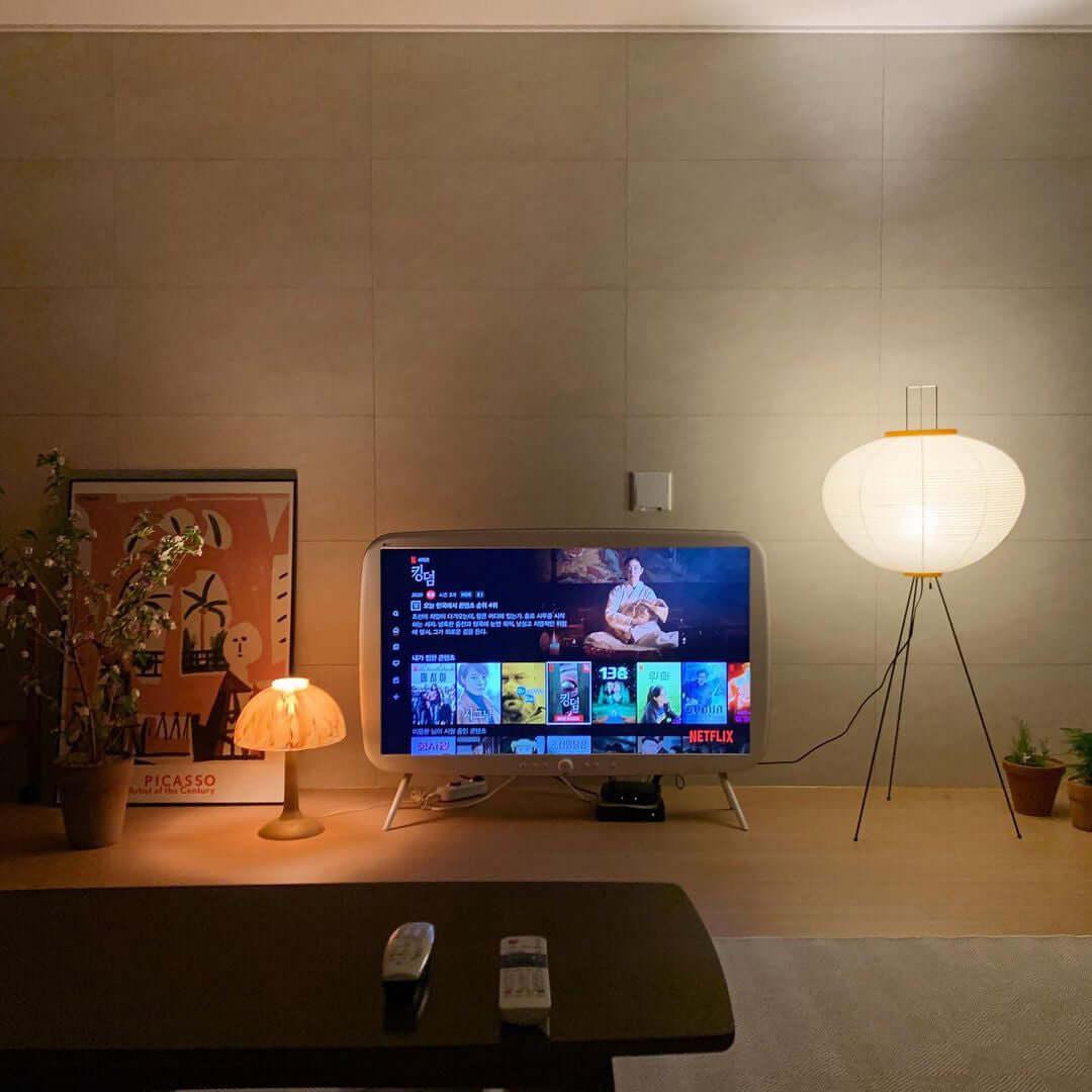 Rice Paper Floor Lamp - Japandi, for Living Room &amp; Reading Nook | Mori