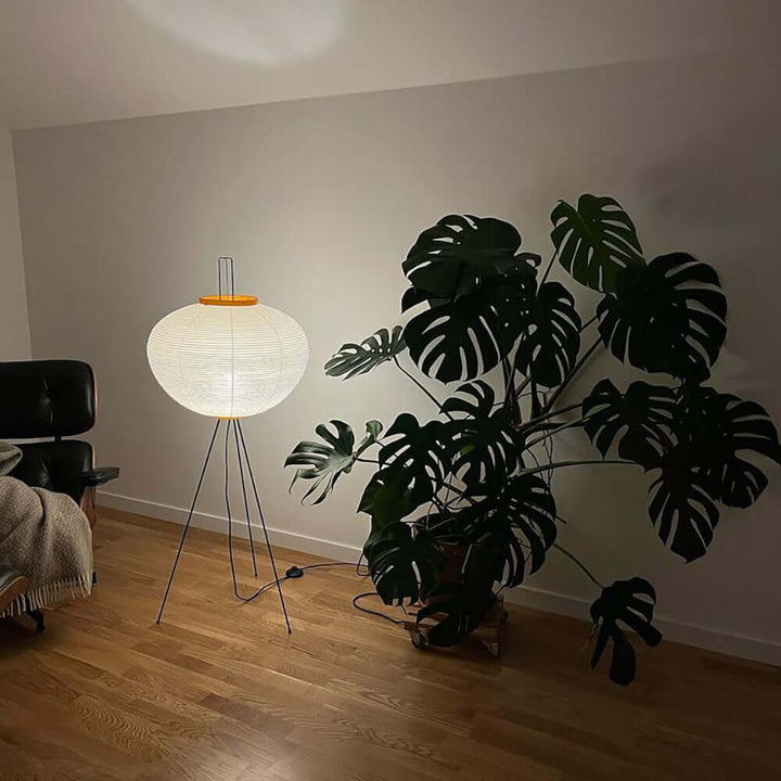 Rice Paper Floor Lamp - Japandi, for Living Room &amp; Reading Nook | Mori