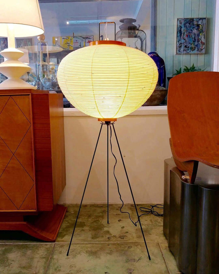Rice Paper Floor Lamp - Japandi, for Living Room &amp; Reading Nook | Mori