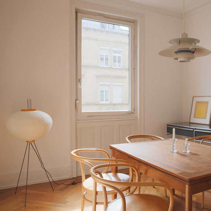 Rice Paper Floor Lamp - Japandi, for Living Room &amp; Reading Nook | Mori