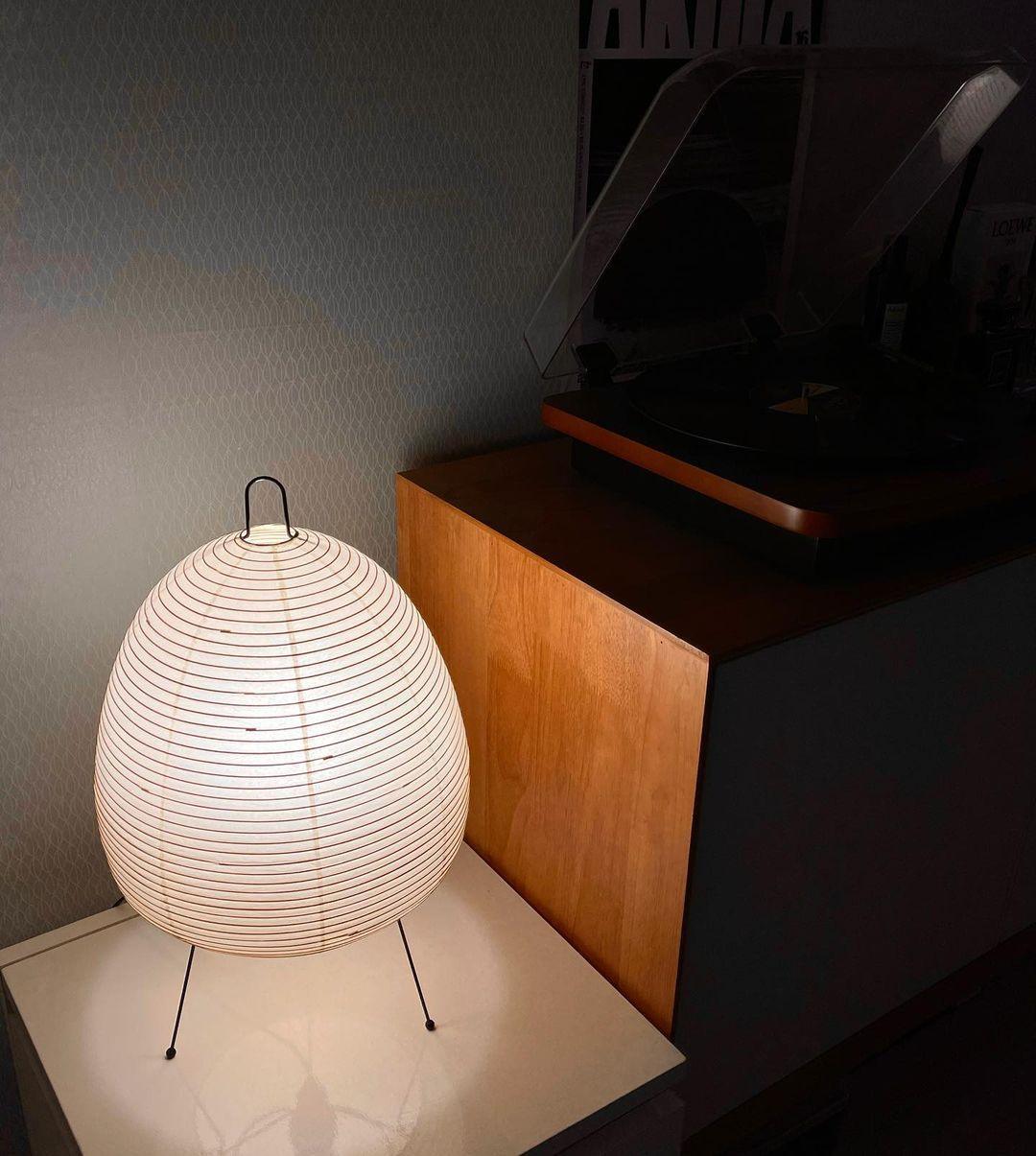 Lantern Table Lamp - Japandi, for Bedside &amp; Living Room | Hina