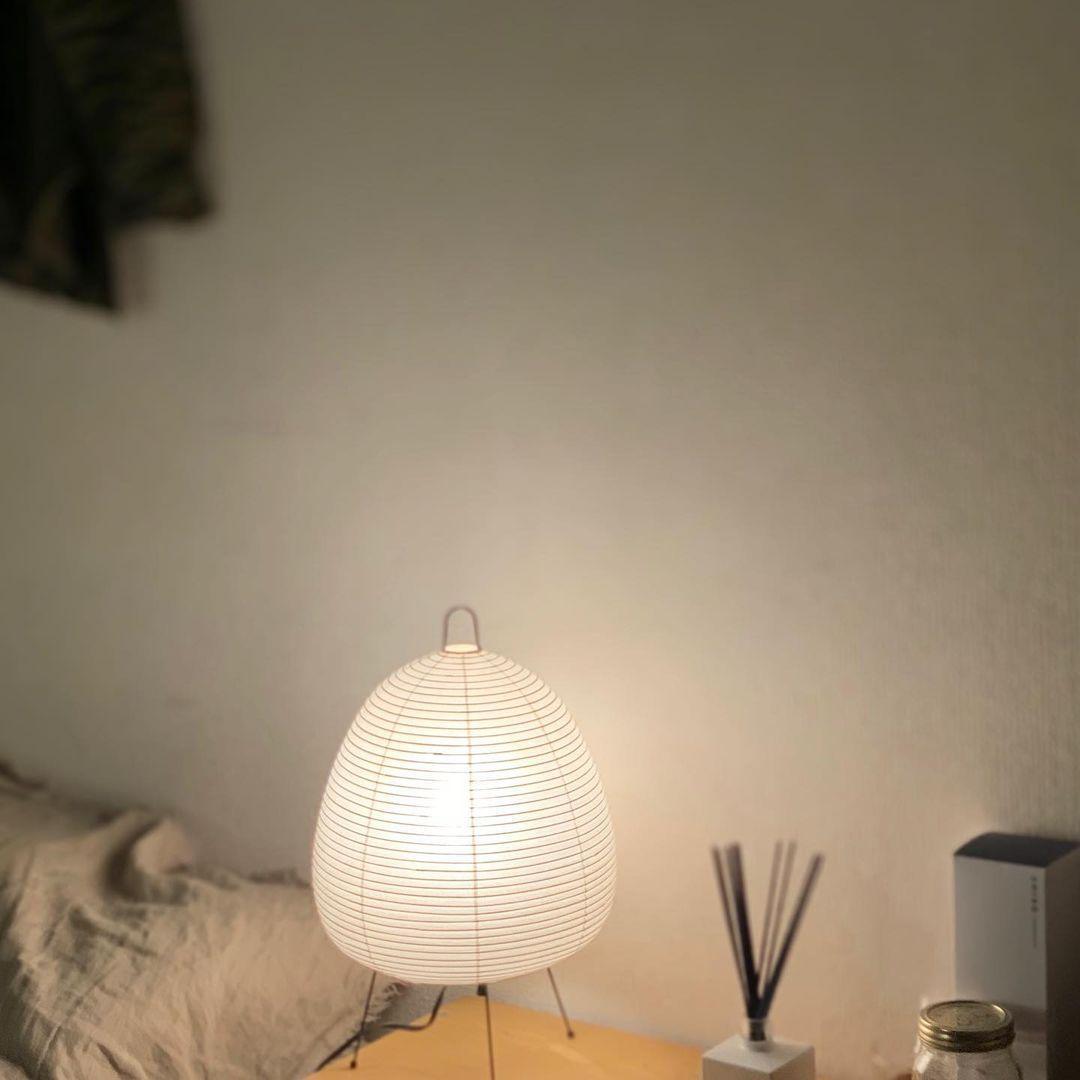 Lantern Table Lamp - Japandi, for Bedside &amp; Living Room | Hina