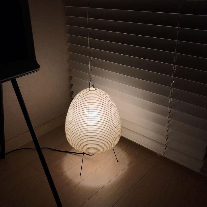 Lantern Table Lamp - Japandi, for Bedside &amp; Living Room | Hina