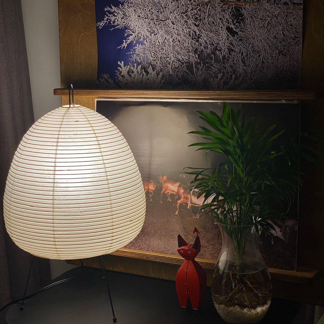 Lantern Table Lamp - Japandi, for Bedside &amp; Living Room | Hina