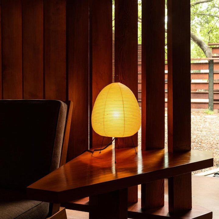 Lantern Table Lamp - Japandi, for Bedside &amp; Living Room | Hina