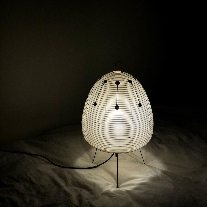 Lantern Table Lamp - Japandi, for Bedside &amp; Living Room | Hina
