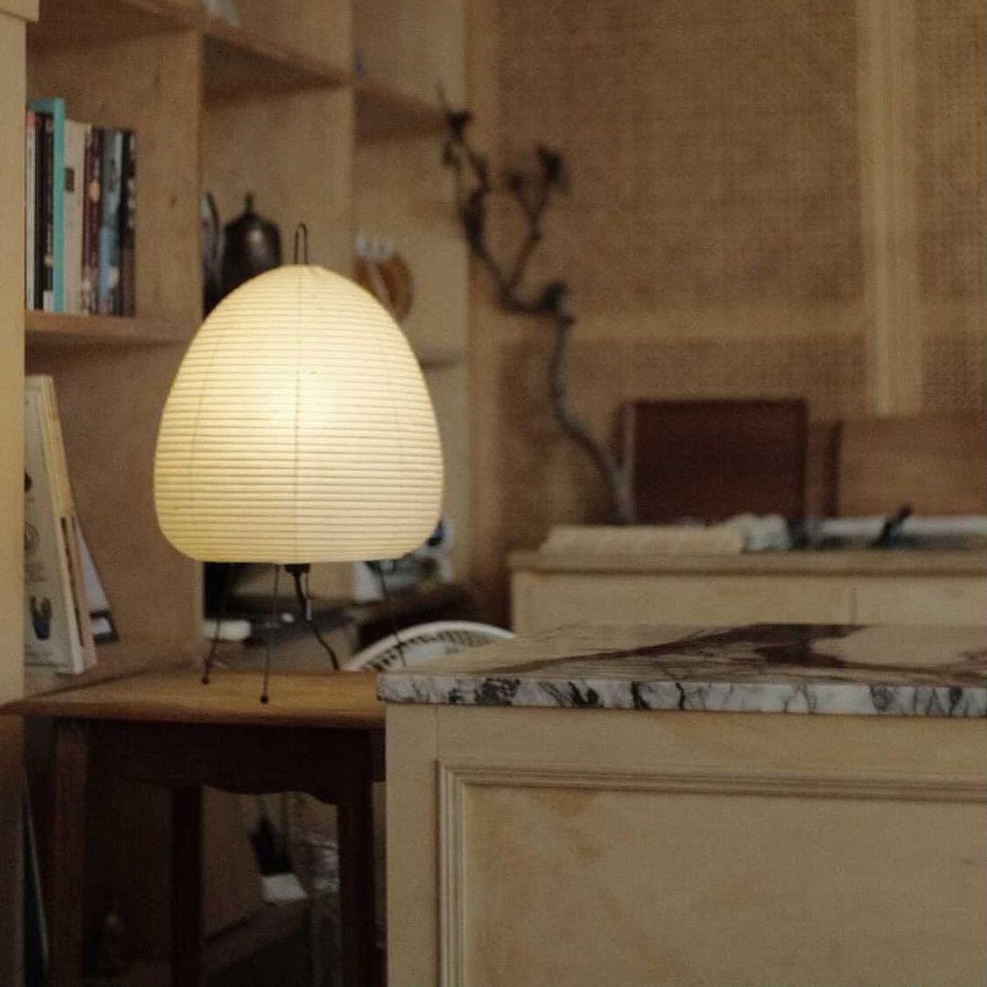 Lantern Table Lamp - Japandi, for Bedside &amp; Living Room | Hina