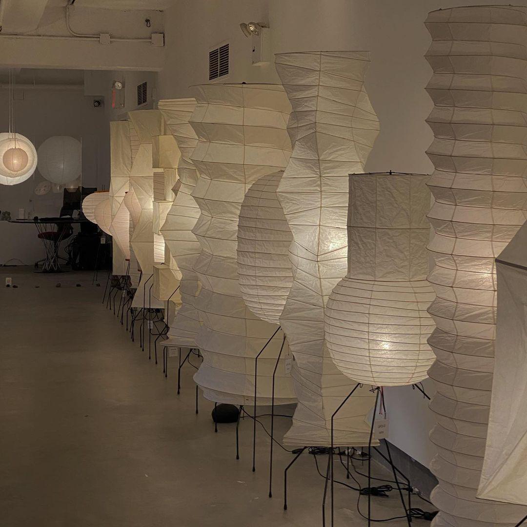 Rice Paper Floor Lamp - Japandi, for Living Room &amp; Reading Nook