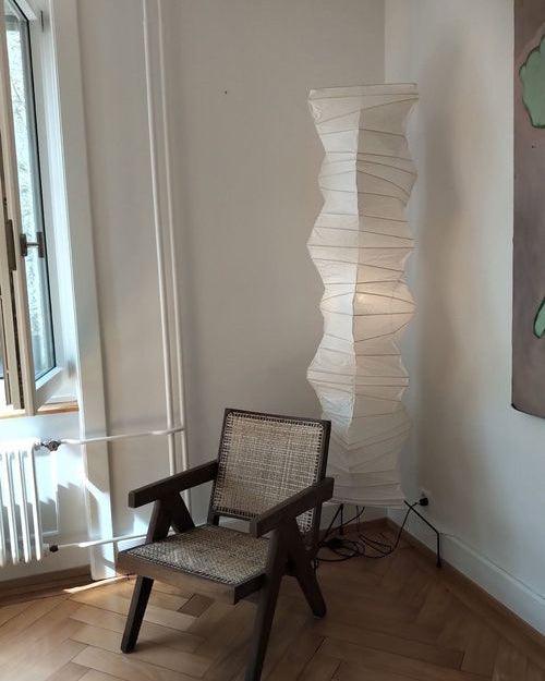 Rice Paper Floor Lamp - Japandi, for Living Room &amp; Reading Nook | Mori