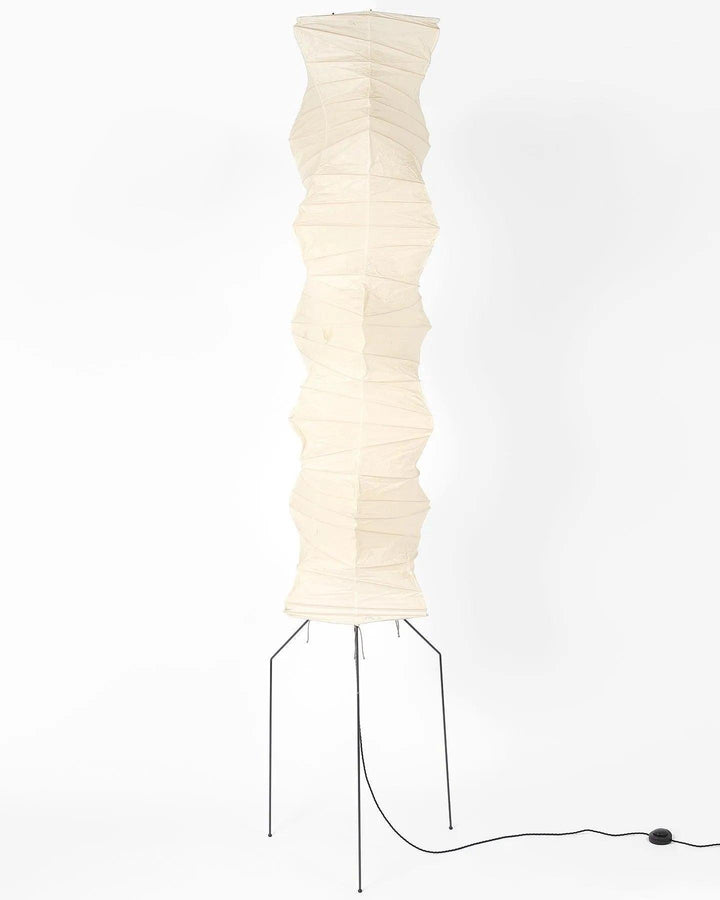 Rice Paper Floor Lamp - Japandi, for Living Room &amp; Reading Nook