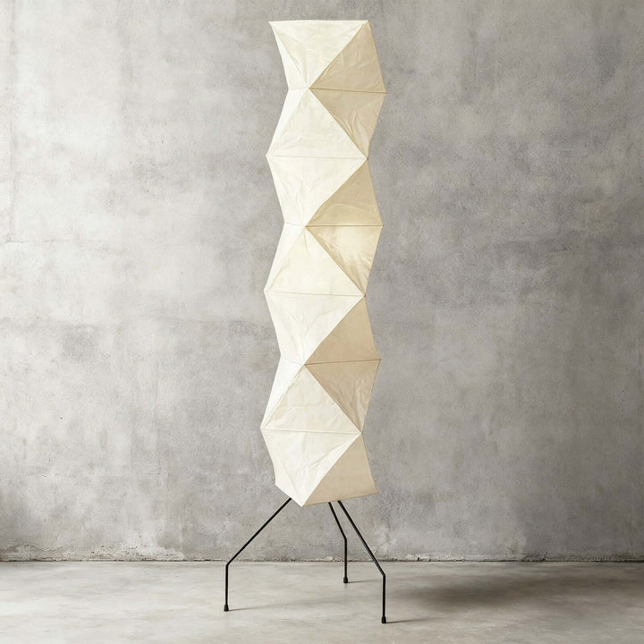 Paper Floor Lamp - Japandi, for Living Room &amp; Reading Nook | Quint