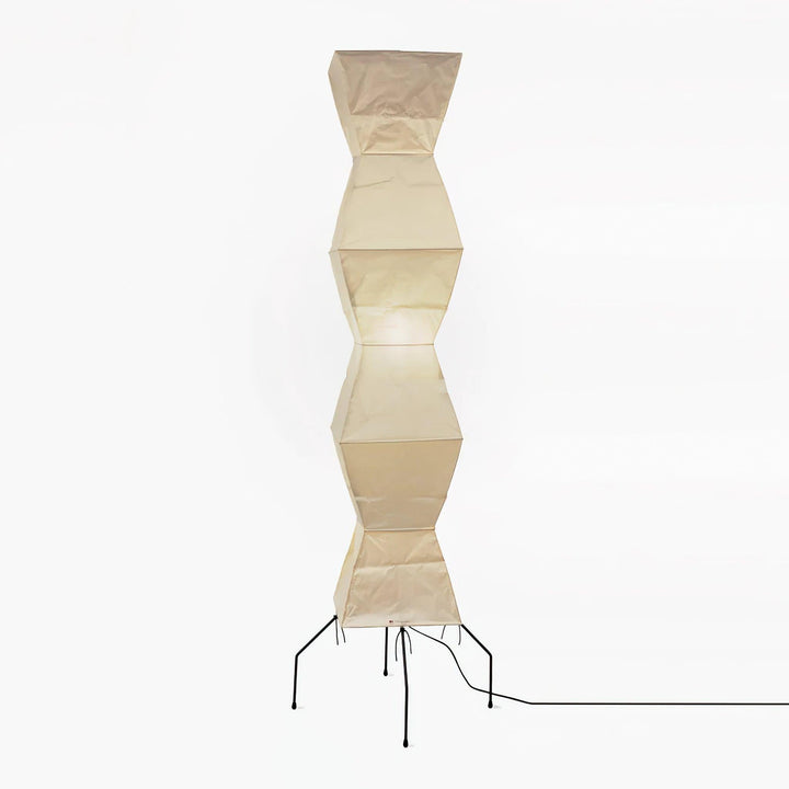 Rice Paper Floor Lamp - Japandi, for Living Room &amp; Reading Nook