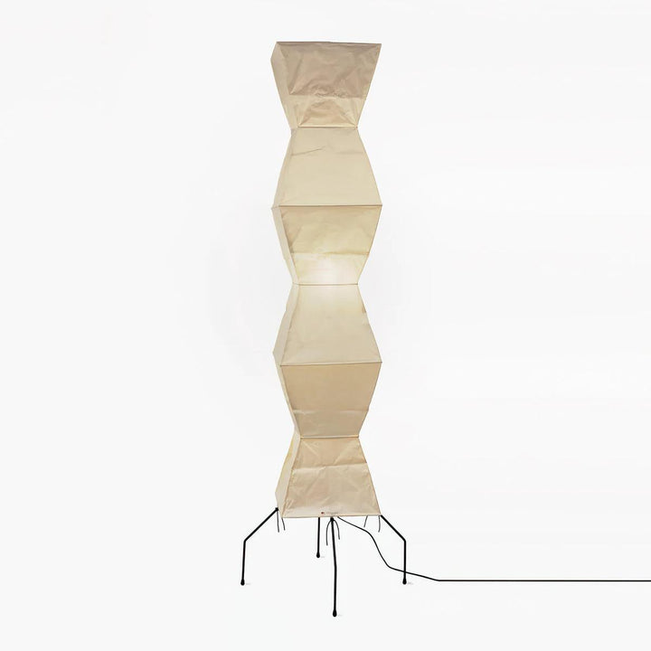 Rice Paper Floor Lamp - Japandi, for Living Room &amp; Reading Nook
