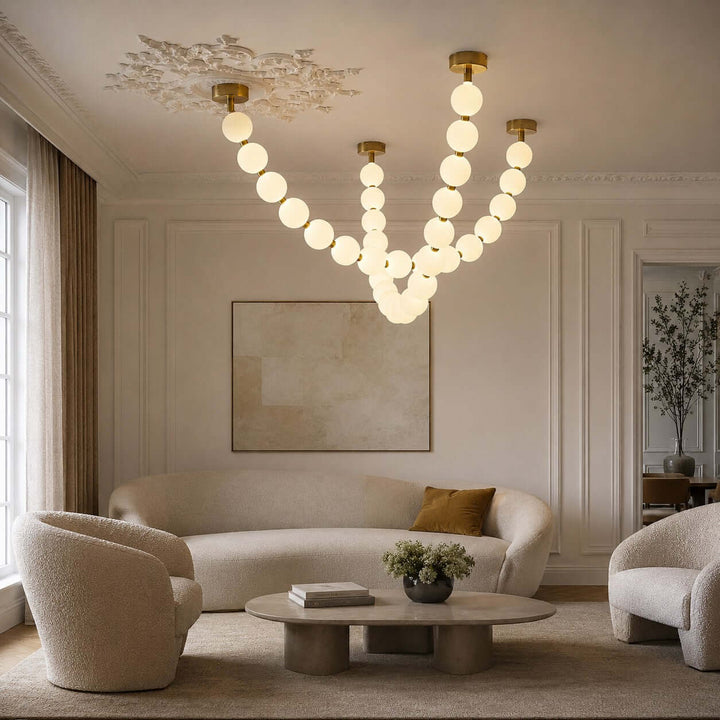 Aren Pearl Strand Chandelier