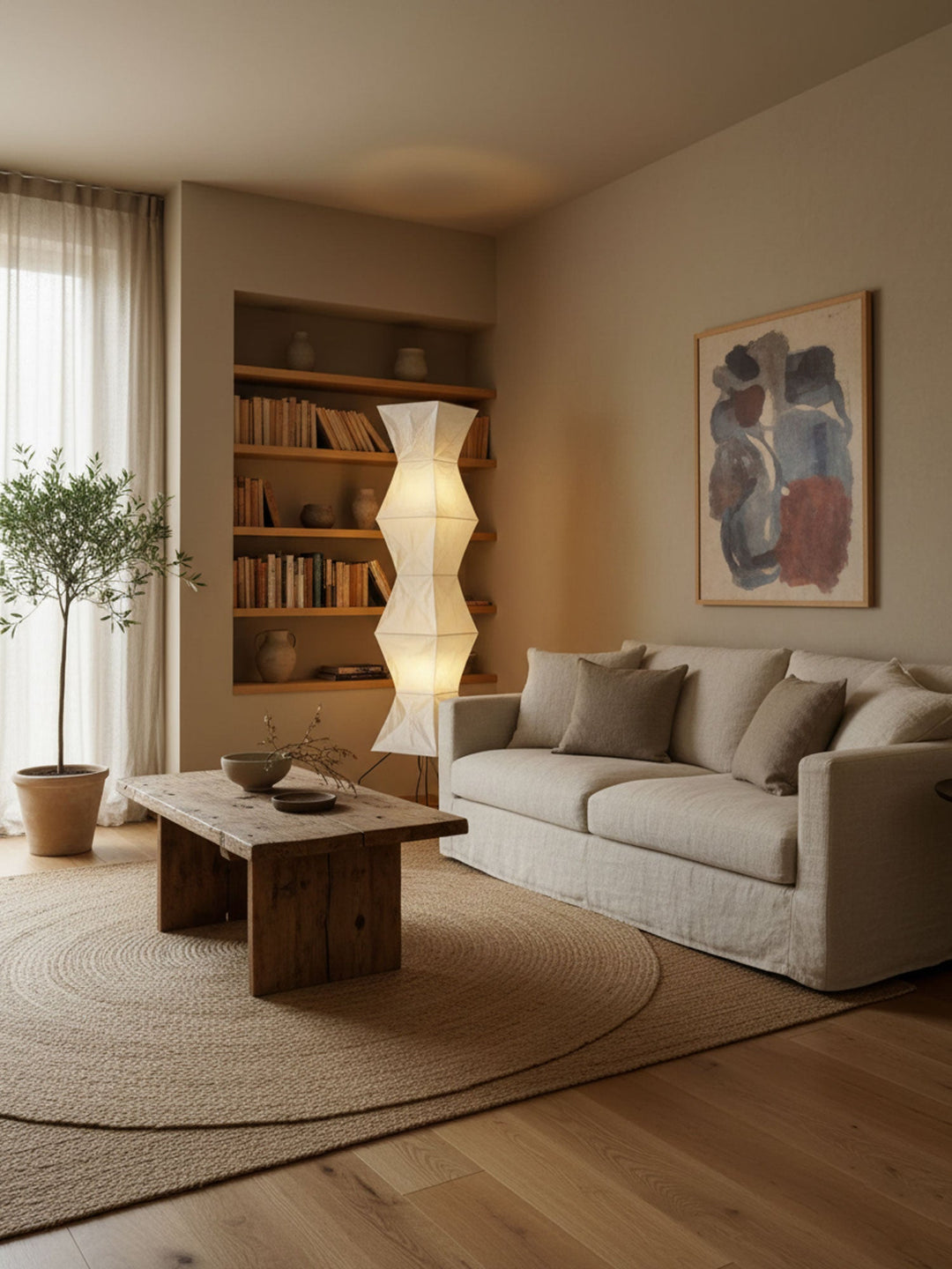 Mori Rice Paper Floor Lamp
