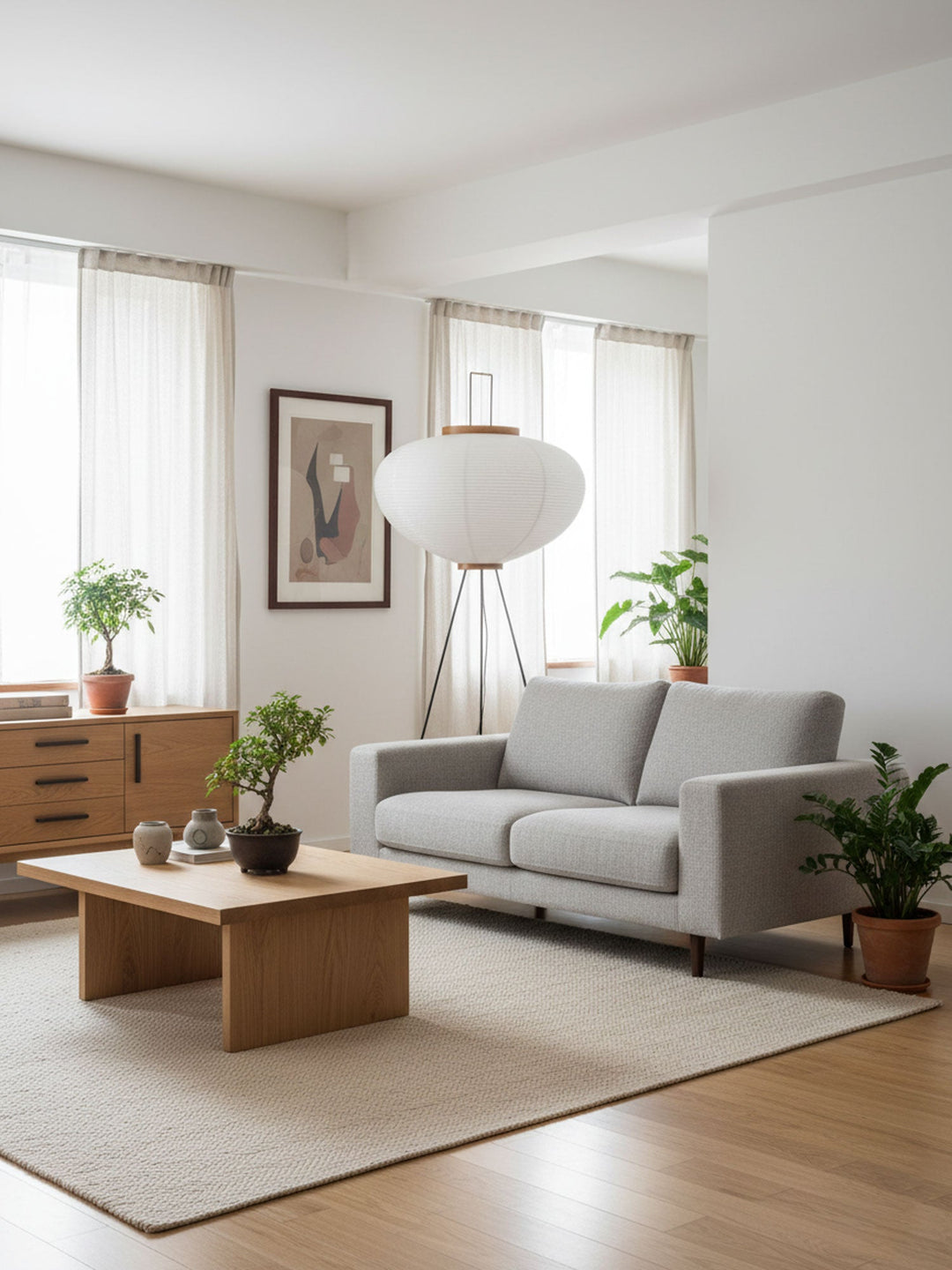 Mori Rice Paper Floor Lamp