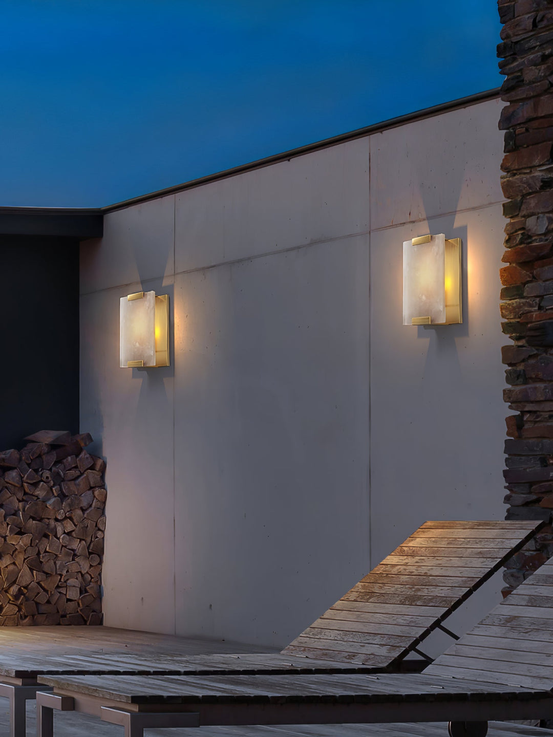 Rune Alabaster Wall Sconce