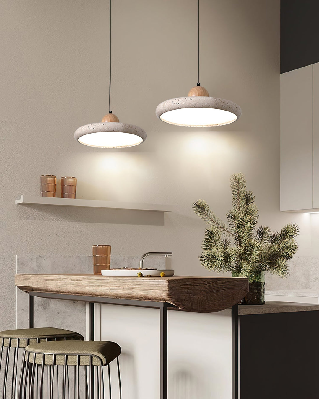 Tavi Travertine Pendant
