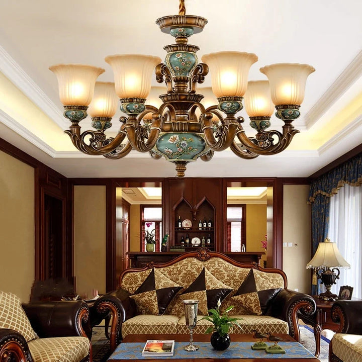 Estelle Ceramic Floral Chandelier