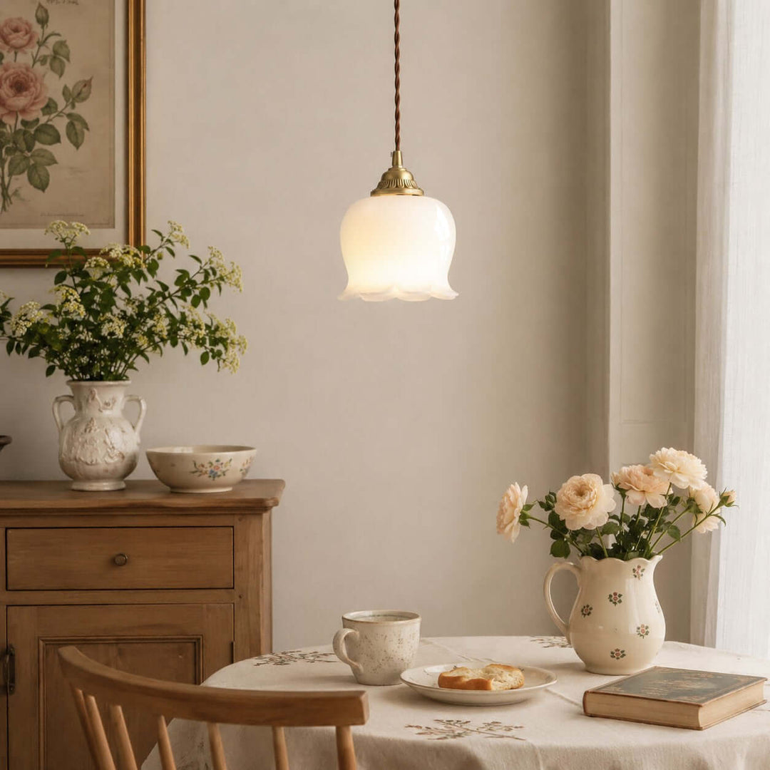 Iris Floral Pendant Lamp