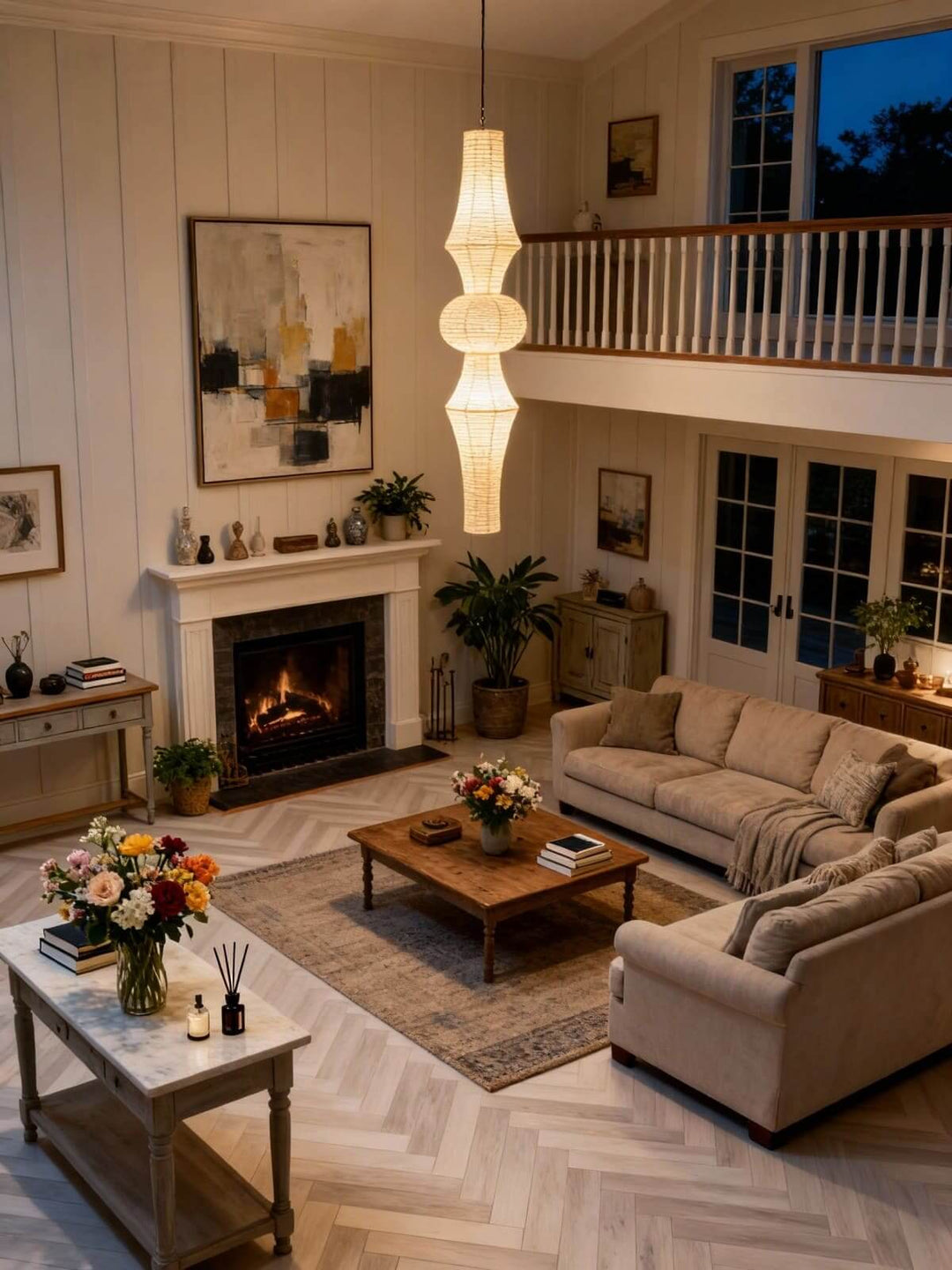 Fenna Washi Column Pendant