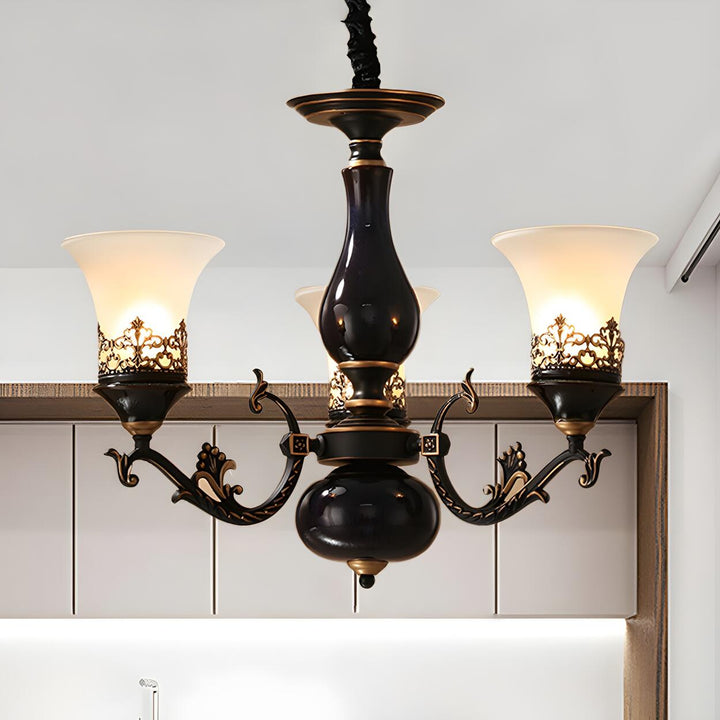 Margot Bell Glass Chandelier