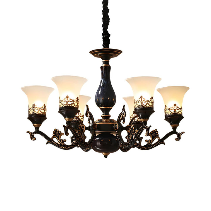Margot Bell Glass Chandelier