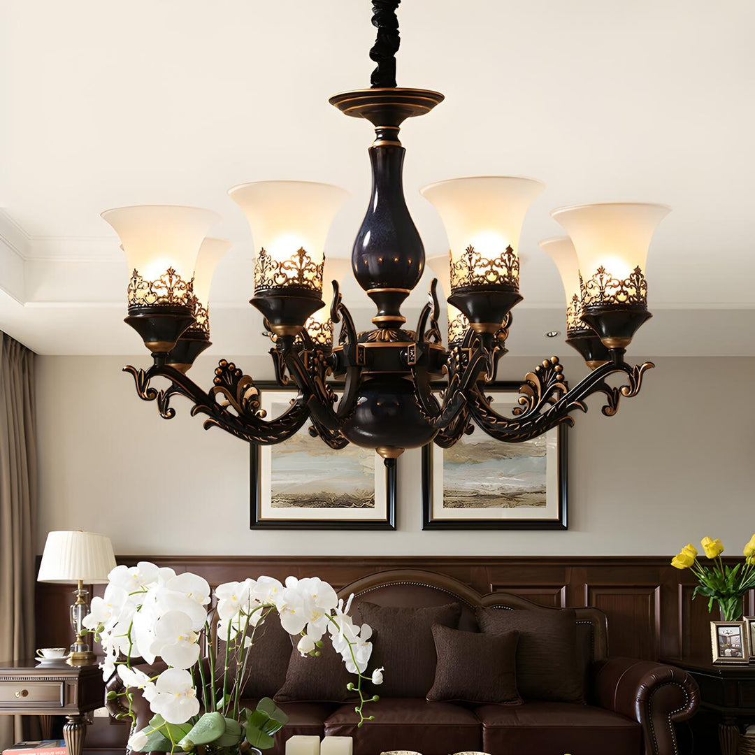 Margot Bell Glass Chandelier