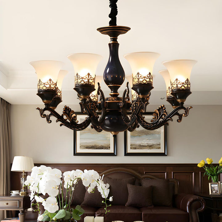 Margot Bell Glass Chandelier