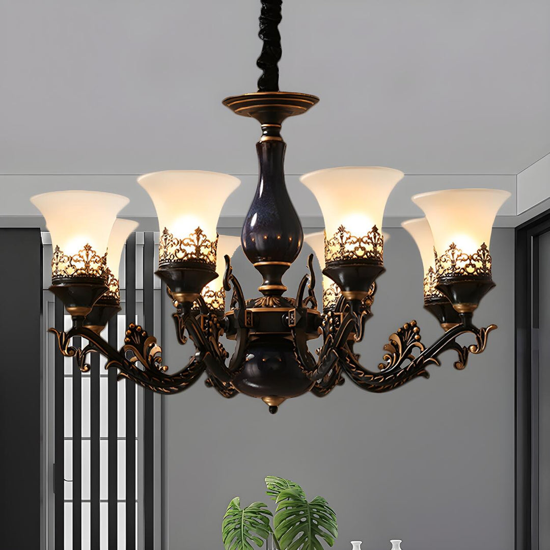 Margot Bell Glass Chandelier