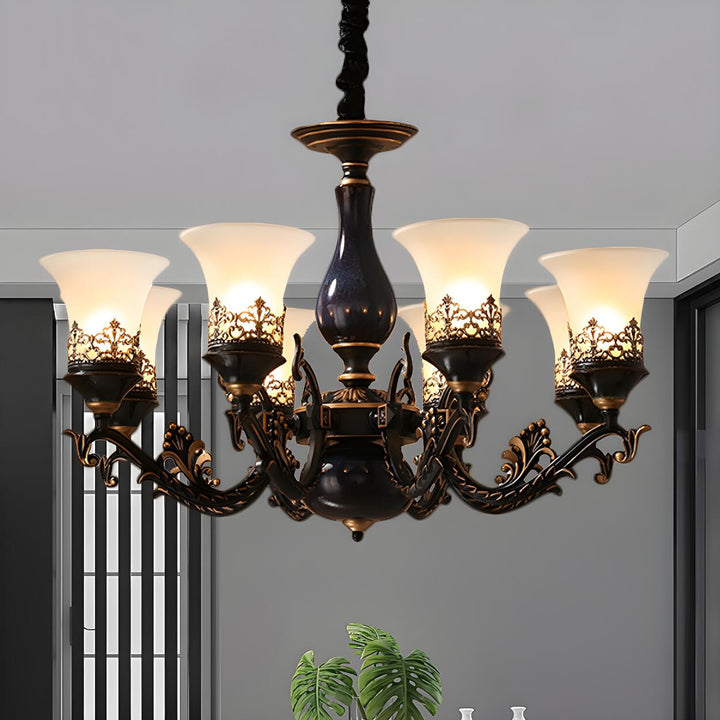 Margot Bell Glass Chandelier