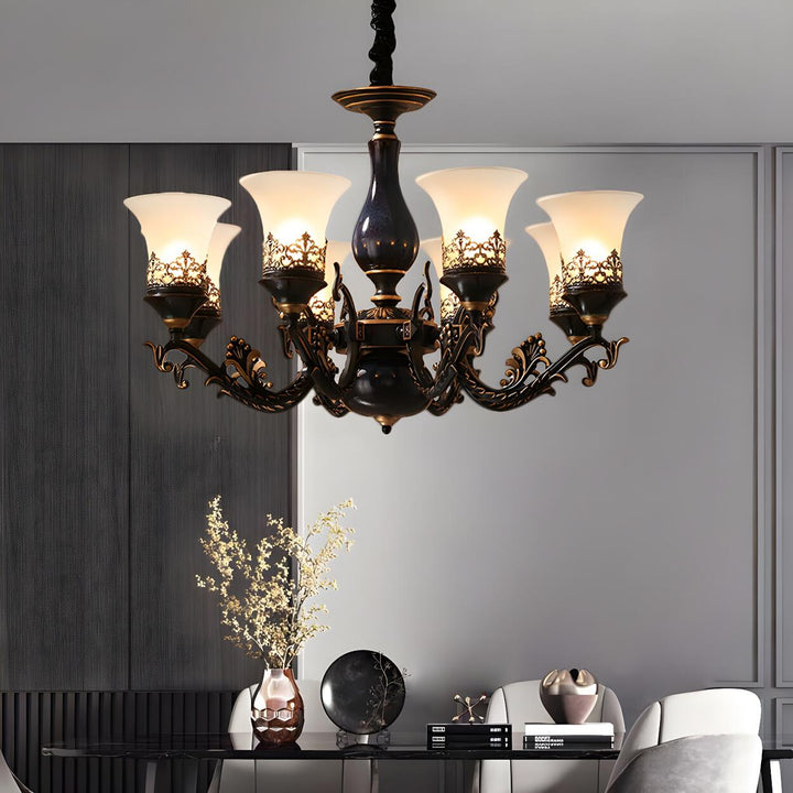 Margot Bell Glass Chandelier