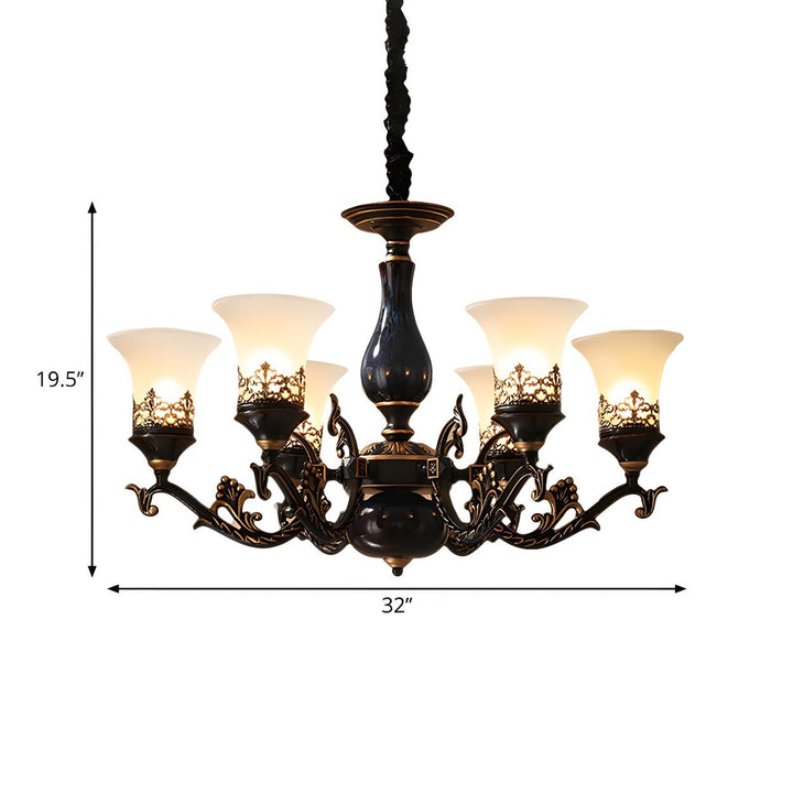 Margot Bell Glass Chandelier