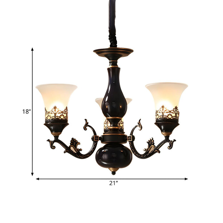 Margot Bell Glass Chandelier