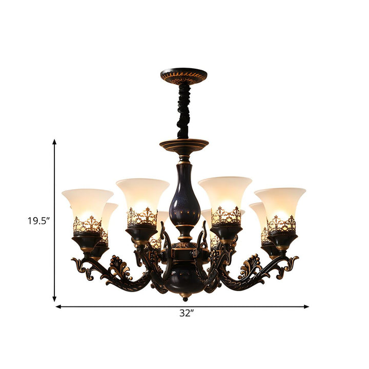 Margot Bell Glass Chandelier