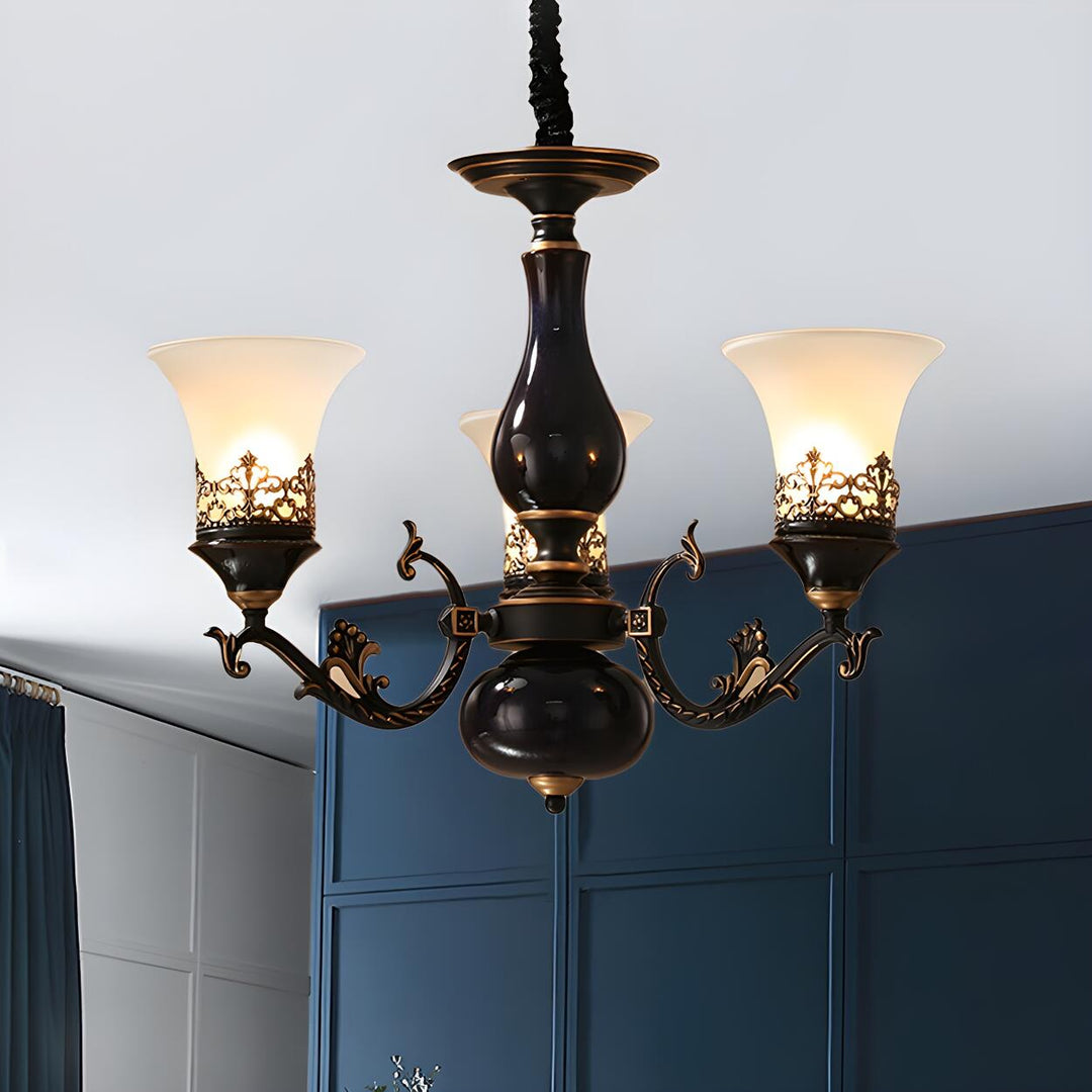 Margot Bell Glass Chandelier