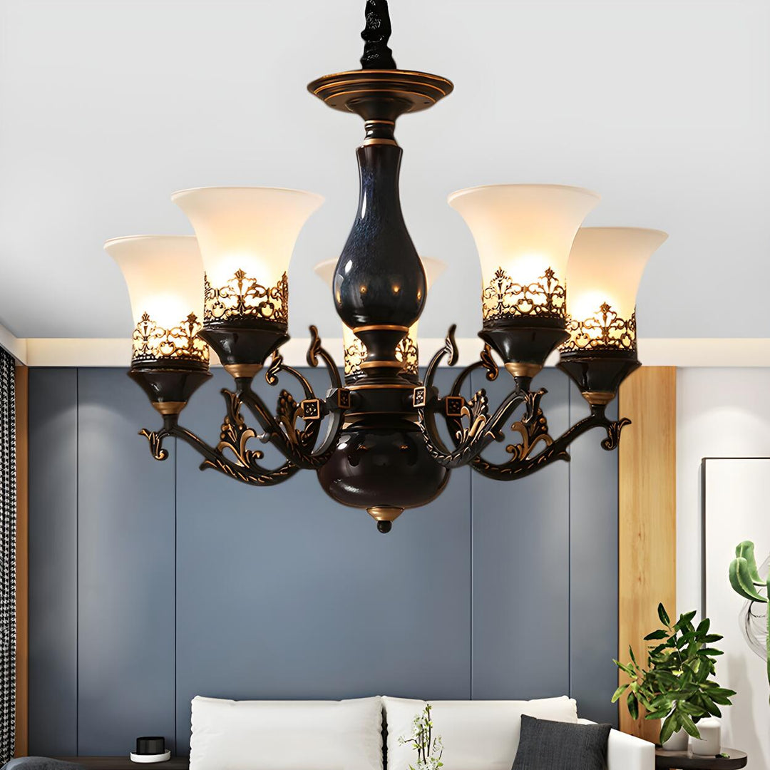 Margot Bell Glass Chandelier
