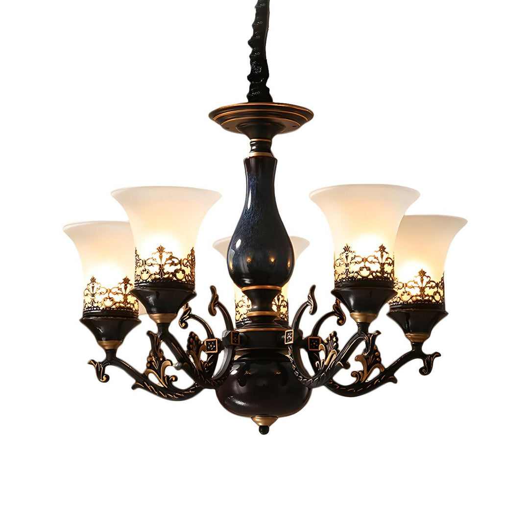 Margot Bell Glass Chandelier